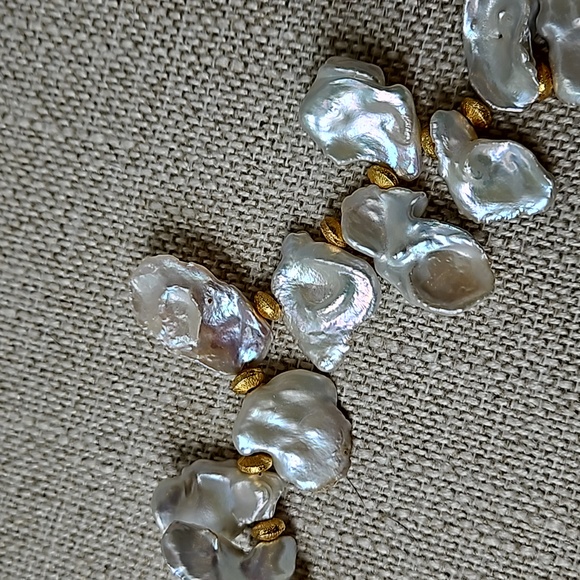 Madeleine Lou Keishi Pearl & Gold Necklace - Picture 8 of 8